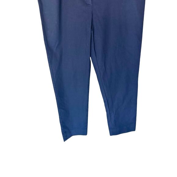 Talbots Blue Textured Career Office Work Hampshire Ankle Dress Pants Size 14 - Picture 4 of 10